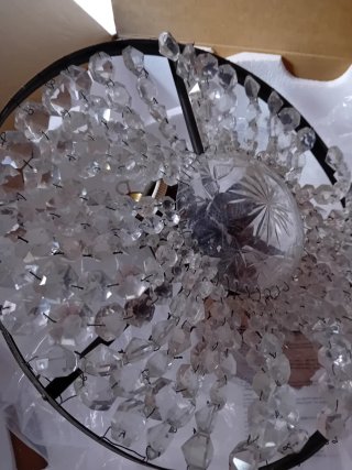Lámpara araña cristal Bohemia antigua
