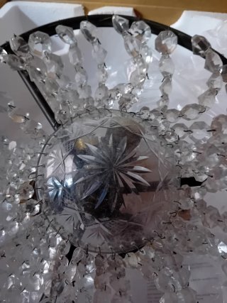 Lámpara araña cristal Bohemia antigua