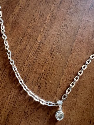 Collana punto luce argento