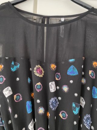Vestido corto estampado