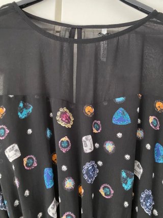 Vestido corto estampado