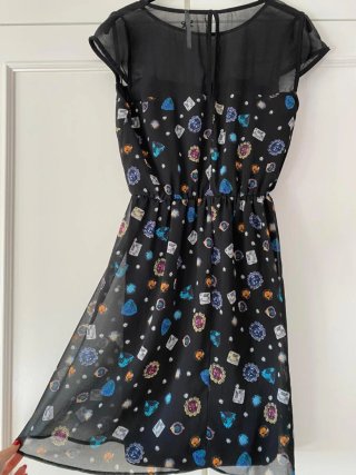 Vestido corto estampado