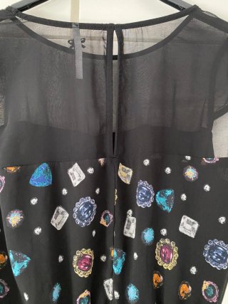 Vestido corto estampado