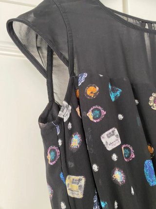 Vestido corto estampado