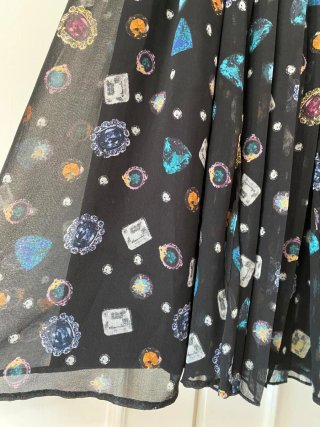 Vestido corto estampado