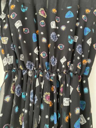 Vestido corto estampado