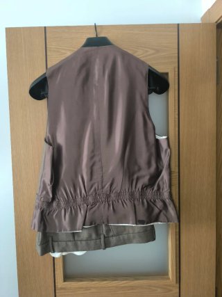 Traje de chaqueta hombre beige/marrón
