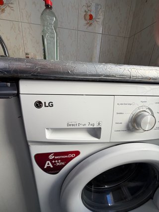 Lavadora LG 7kg Direct Drive, energetica