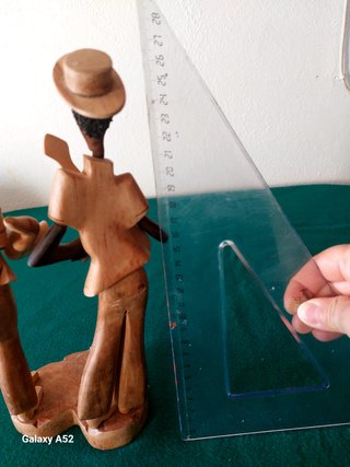 Scultura Legno Intagliato Musicisti Cubani