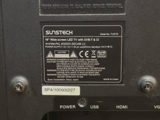 TV LED Sunstech 19" (modelo TLE19)