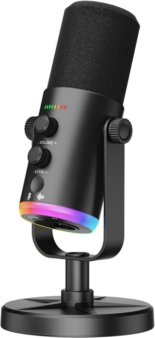 Micrófono con Luces RGB