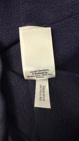 Sudadera Lacoste Sport Azul Marino Talla S