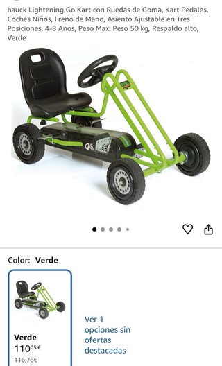 Coche de pedales Hauck 4-8 años