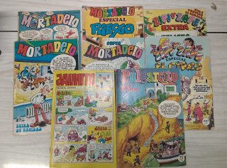Lote ,Mortadelo, Zipi Zape , Pulgarcito ,Jaimito