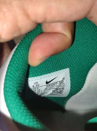 Zapatillas Nike Cuero Verde y Blanco