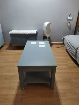 Mesa de centro pequeña elevable