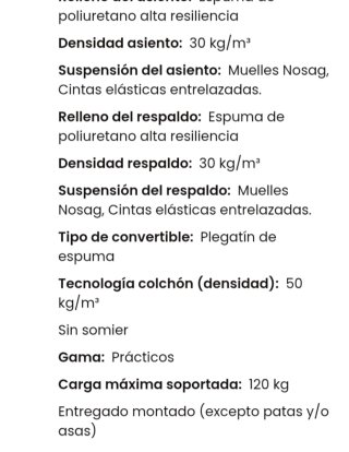 Sofá cama + mesa auxiliar