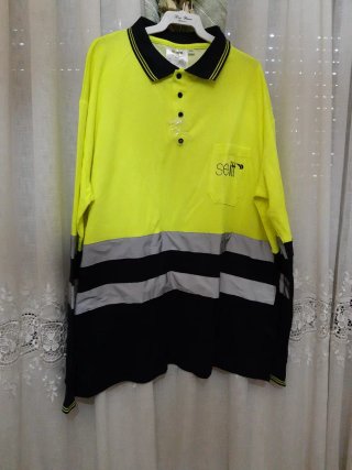 Camiseta de trabajo reflectante amarilla
