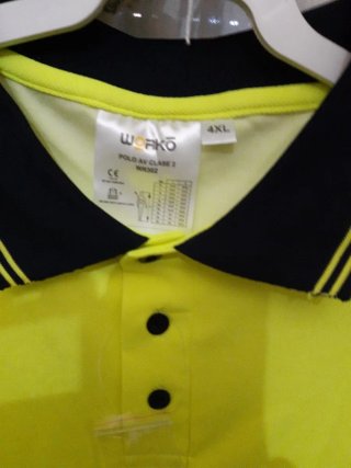 Camiseta de trabajo reflectante amarilla