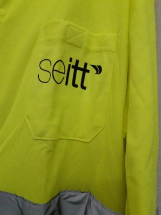 Camiseta de trabajo reflectante amarilla