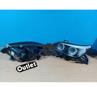 OL FAROS XENON BMW E60 03-04 OJOS ANGEL CCFL FONDO NEGRO R14