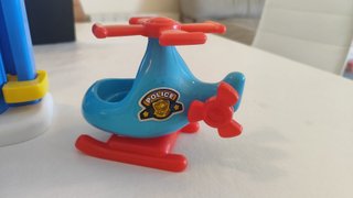 Comisaría Policía Infantil + Helicóptero y Coche