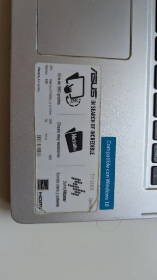 Asus TP300L i7 8GB Táctil 360°