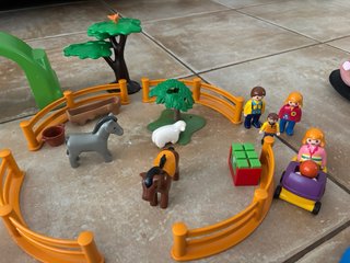 Playmobil Granja y Zoo con animales, figuras ycasa