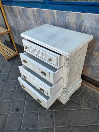 Mesita Auxiliar Cajonera Blanca 640513971