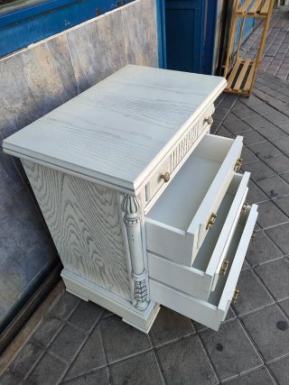 Mesita Auxiliar Cajonera Blanca 640513971