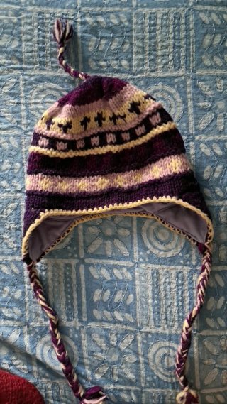 Gorro étnico de lana con orejeras - Nepal