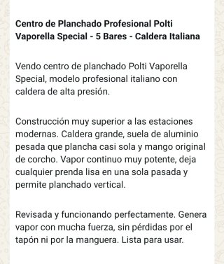 Centro Planchado Polti Vaporella Special