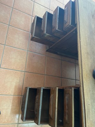 Escritorio grande de madera