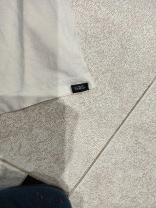 Camiseta Vans niño blanca
