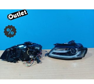 OL FAROS AUDI A4 B8 07-11 LUZ DIURNA LED DRL FONDO NEGRO R14
