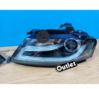 OL FAROS AUDI A4 B8 07-11 LUZ DIURNA LED DRL FONDO NEGRO R14