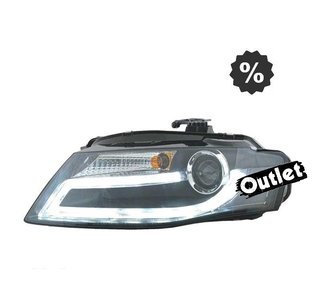 OL FAROS AUDI A4 B8 07-11 LUZ DIURNA LED DRL FONDO NEGRO R14