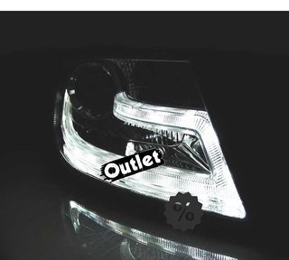 OL FAROS AUDI A4 B8 07-11 LUZ DIURNA LED DRL FONDO NEGRO R14