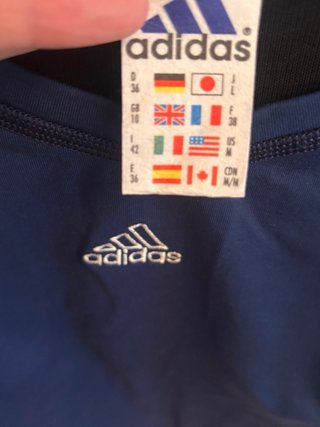 Top Adidas Azul Deportivo Mujer