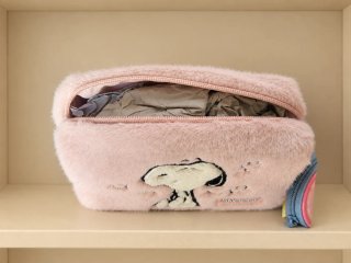 Estuche Snoopy Rosa