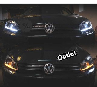 OL FAROS VOLKSWAGEN VW GOLF 6 08-13 LOOK SILVER GOLF 7 DINAM