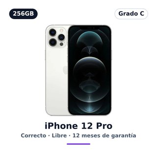 iPhone 12 Pro 256GB Blanco · Grado C · Libre