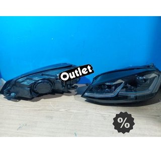 OL FAROS VOLKSWAGEN VW GOLF 7 12-17 DRL DINAMICOS NEGROS LOO