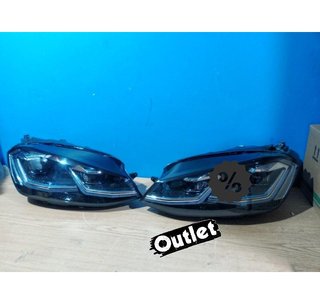 OL FAROS VOLKSWAGEN VW GOLF 7 12-17 DRL DINAMICOS NEGROS LOO