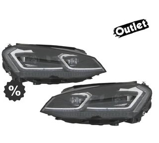 OL FAROS VOLKSWAGEN VW GOLF 7 12-17 DRL DINAMICOS NEGROS LOO