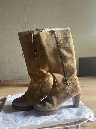 Botas ante marrón tacón plataforma T38