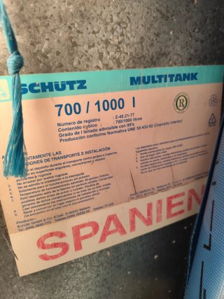 Depósito Gasoil Schutz 700/1000 L
