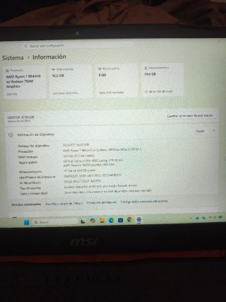 MSI Katana A15 AI B8VF Ryzen 7 RTX 4060 1TB