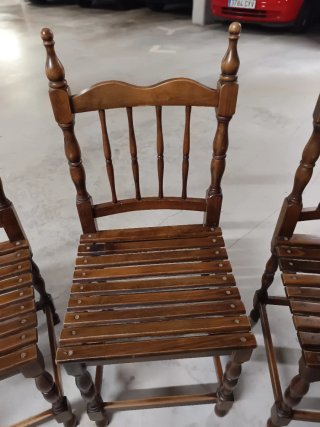 Conjunto Sillas Antiguas Madera