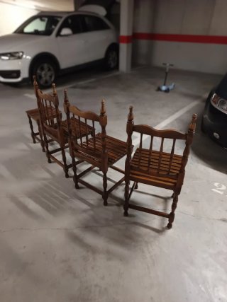 Conjunto Sillas Antiguas Madera